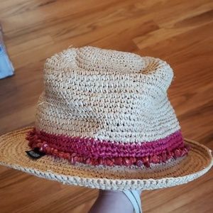 Slightly smushed woven hat